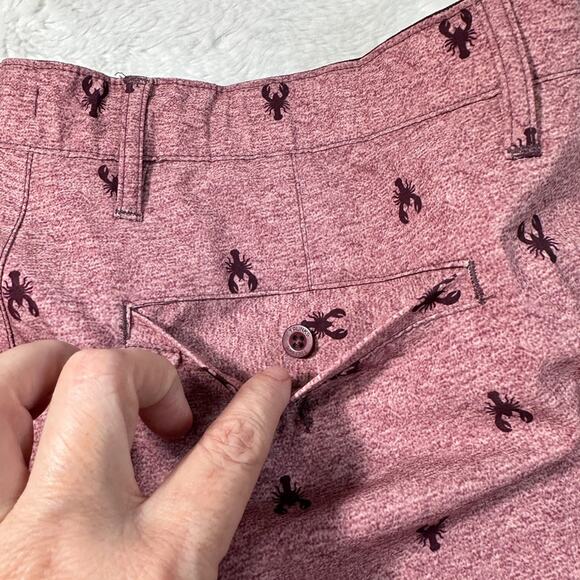 Trunks  red swim trunks size 32 crabs - Picture 8 of 10